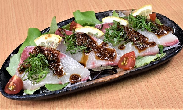 ごまぶりのカルパッチョ風